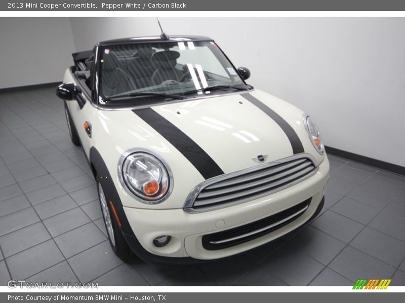 Pepper White / Carbon Black 2013 Mini Cooper Convertible