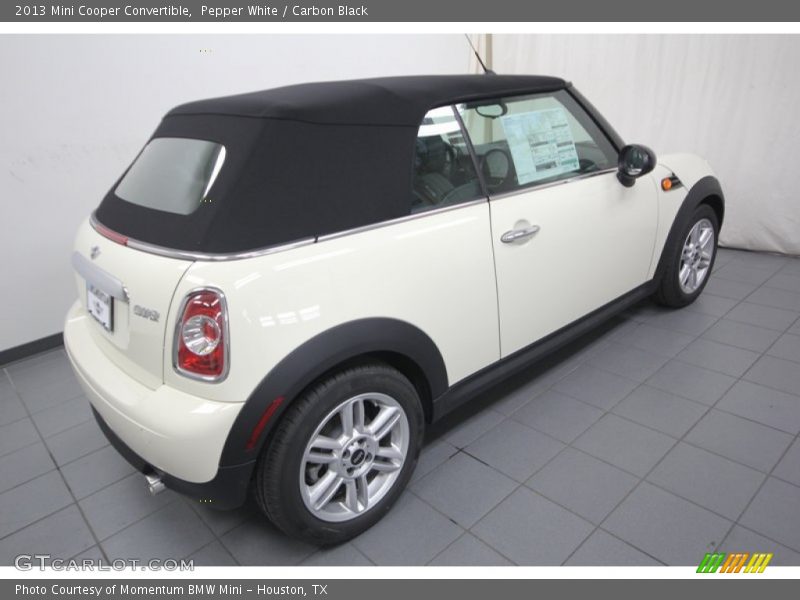 Pepper White / Carbon Black 2013 Mini Cooper Convertible