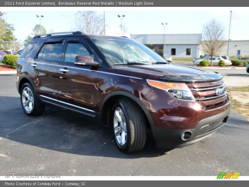 Bordeaux Reserve Red Metallic / Medium Light Stone 2011 Ford Explorer Limited