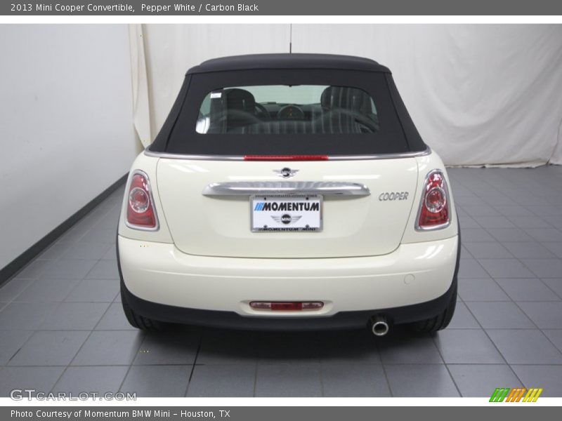 Pepper White / Carbon Black 2013 Mini Cooper Convertible