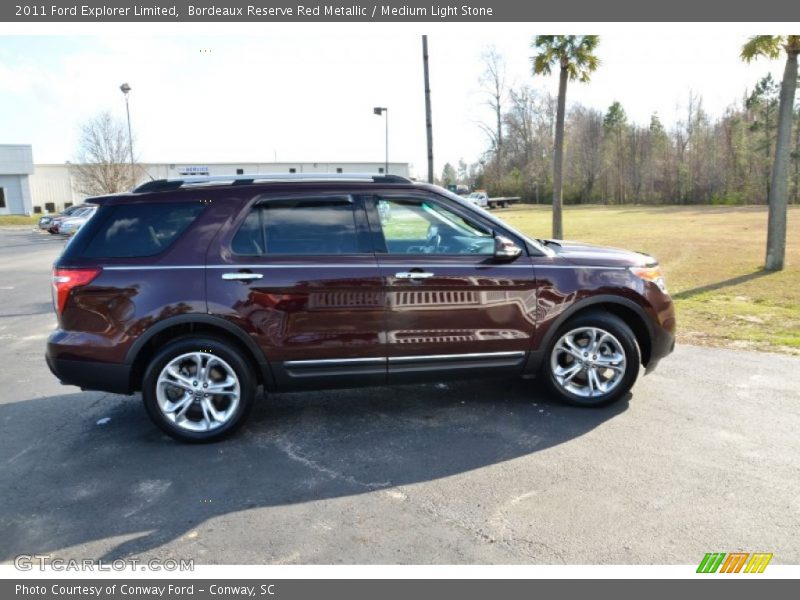 Bordeaux Reserve Red Metallic / Medium Light Stone 2011 Ford Explorer Limited