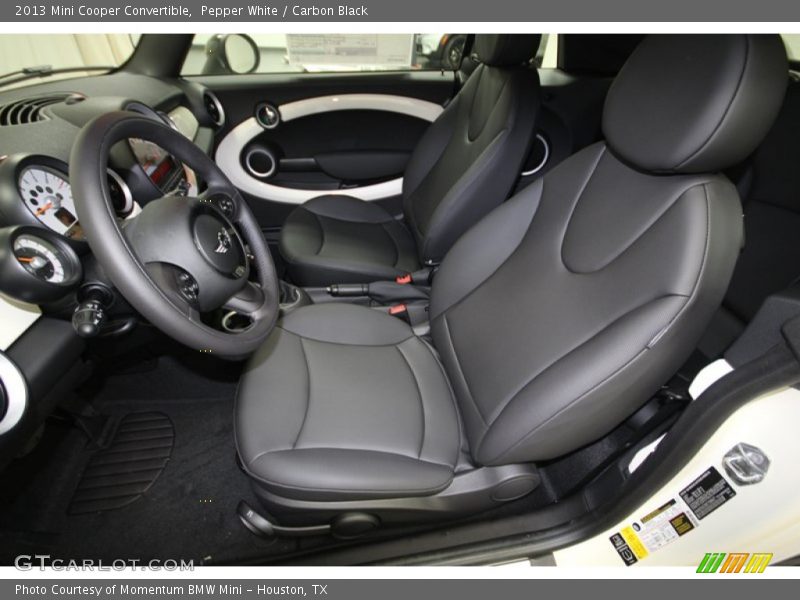 Pepper White / Carbon Black 2013 Mini Cooper Convertible
