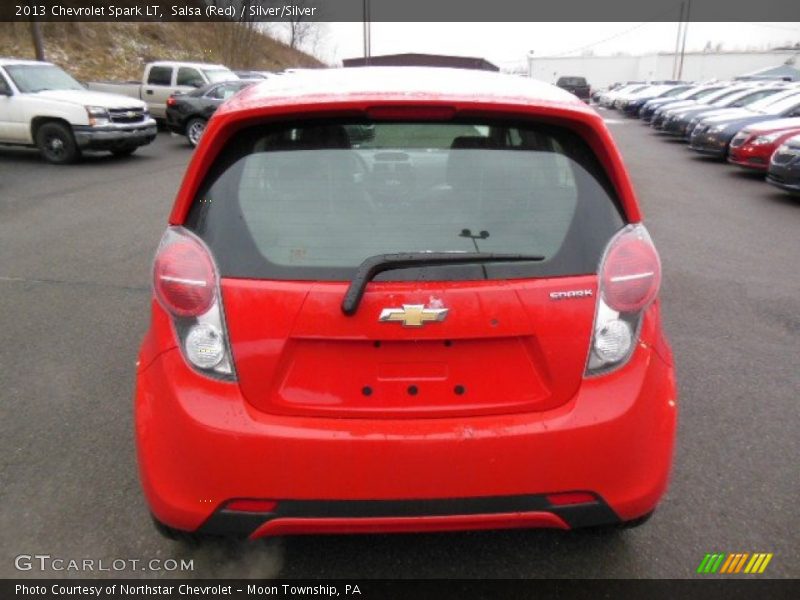 Salsa (Red) / Silver/Silver 2013 Chevrolet Spark LT