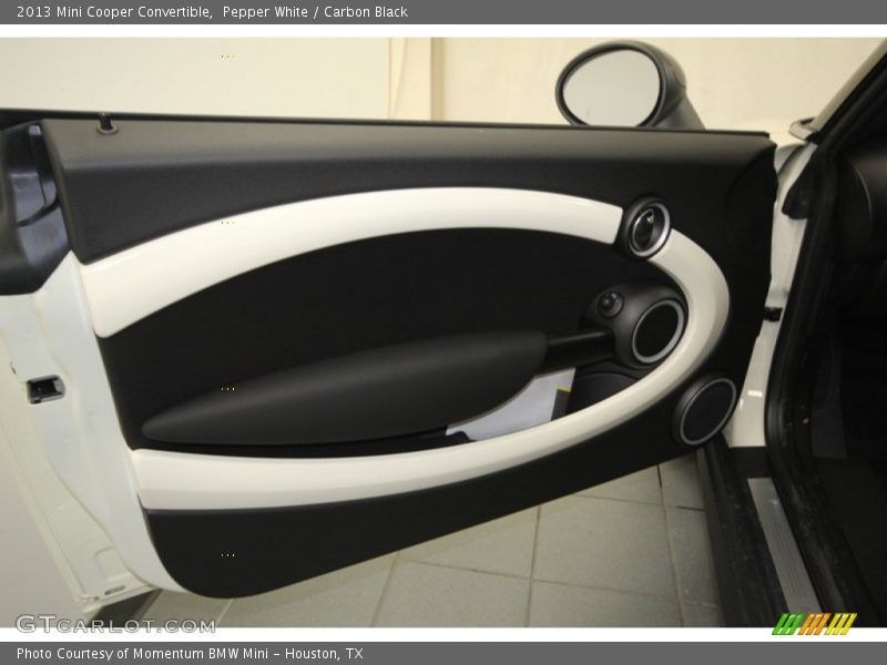 Pepper White / Carbon Black 2013 Mini Cooper Convertible