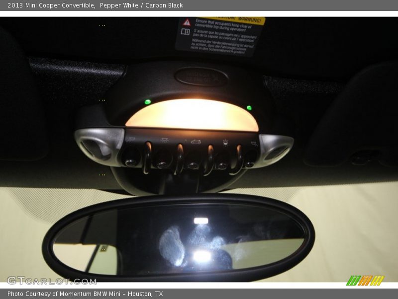 Pepper White / Carbon Black 2013 Mini Cooper Convertible