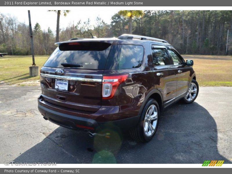 Bordeaux Reserve Red Metallic / Medium Light Stone 2011 Ford Explorer Limited