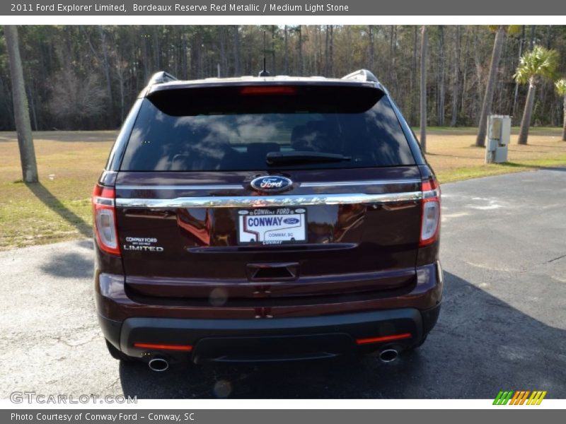 Bordeaux Reserve Red Metallic / Medium Light Stone 2011 Ford Explorer Limited