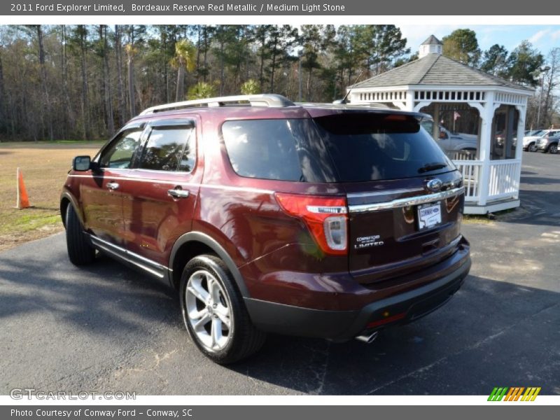 Bordeaux Reserve Red Metallic / Medium Light Stone 2011 Ford Explorer Limited
