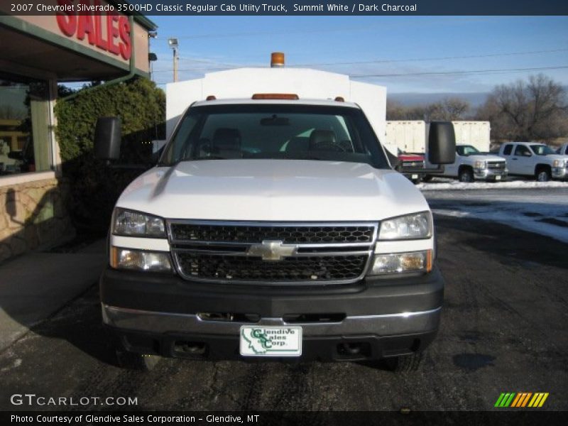 Summit White / Dark Charcoal 2007 Chevrolet Silverado 3500HD Classic Regular Cab Utiity Truck