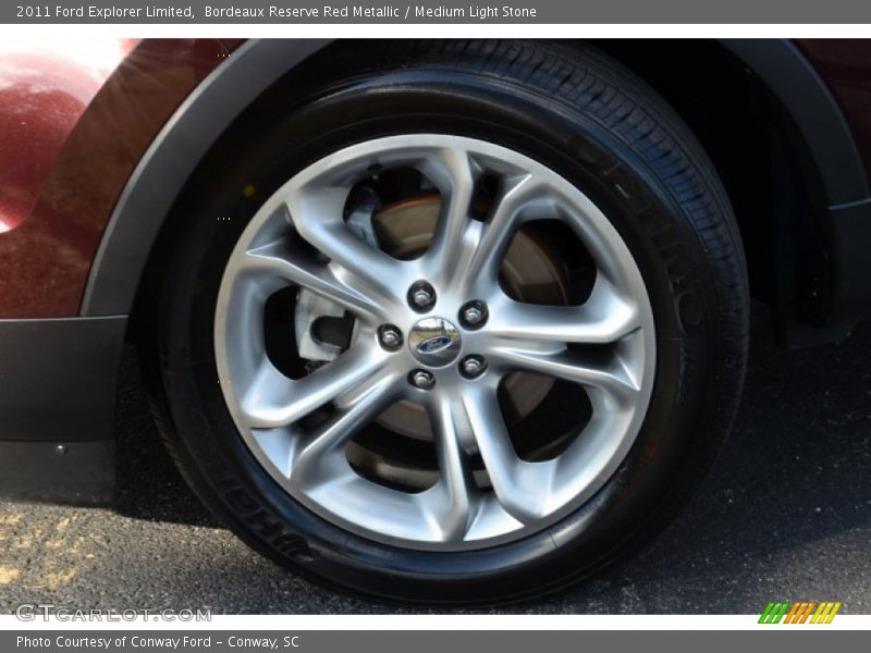 Bordeaux Reserve Red Metallic / Medium Light Stone 2011 Ford Explorer Limited