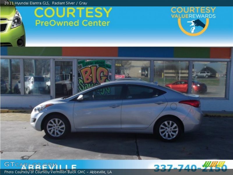 Radiant Silver / Gray 2011 Hyundai Elantra GLS
