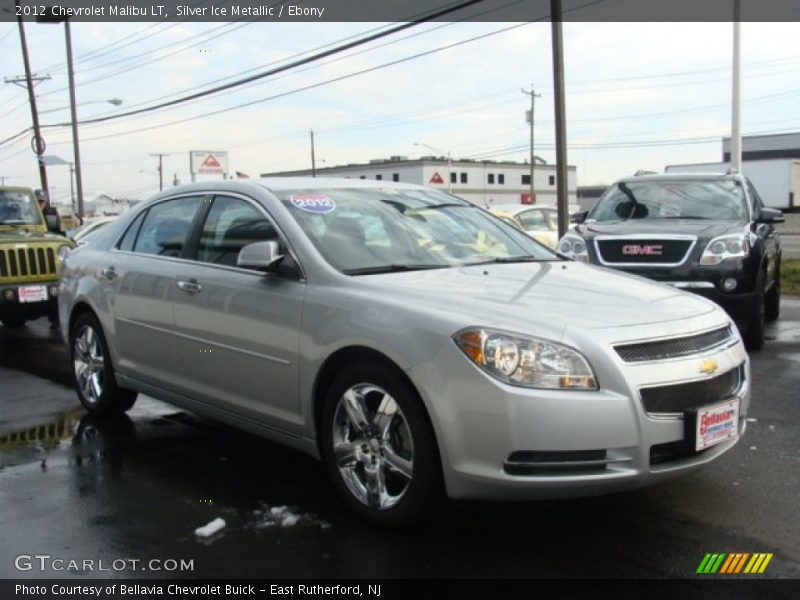 Silver Ice Metallic / Ebony 2012 Chevrolet Malibu LT