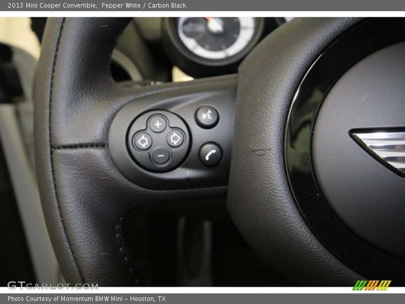 Pepper White / Carbon Black 2013 Mini Cooper Convertible