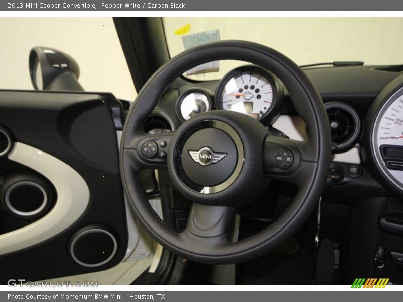 Pepper White / Carbon Black 2013 Mini Cooper Convertible