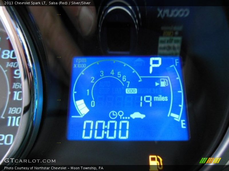 Salsa (Red) / Silver/Silver 2013 Chevrolet Spark LT