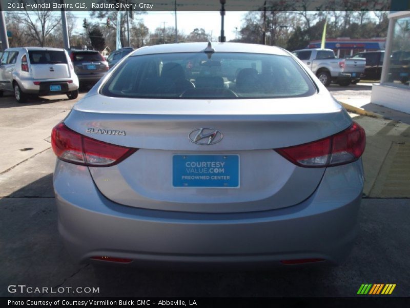 Radiant Silver / Gray 2011 Hyundai Elantra GLS