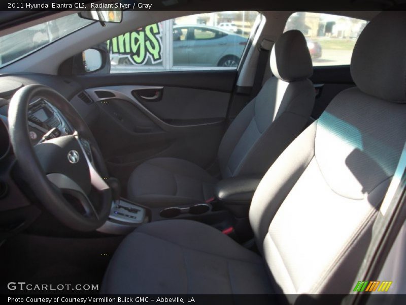 Radiant Silver / Gray 2011 Hyundai Elantra GLS