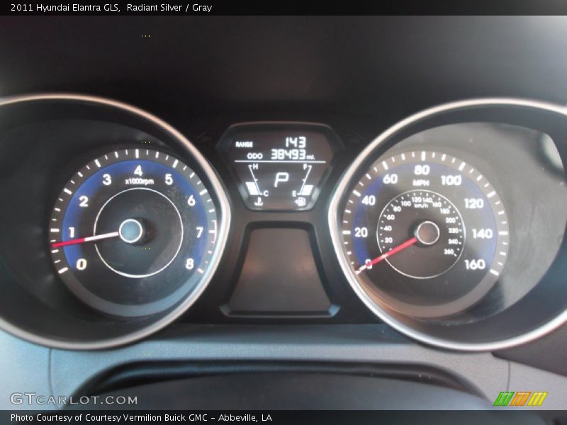 Radiant Silver / Gray 2011 Hyundai Elantra GLS