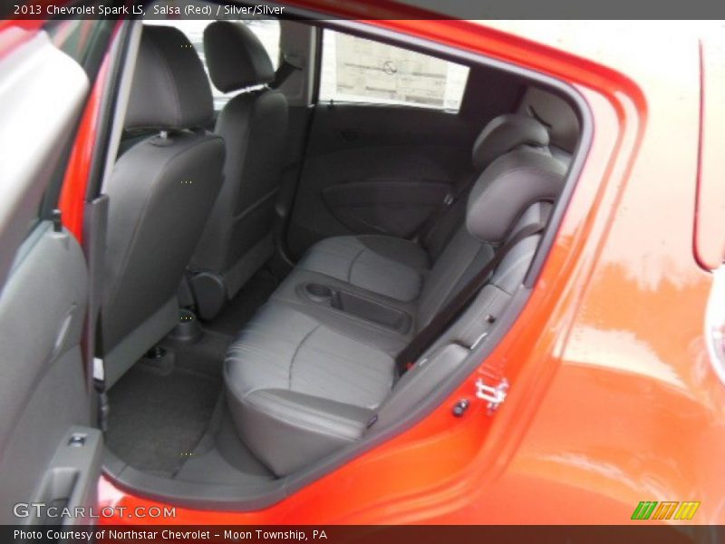 Salsa (Red) / Silver/Silver 2013 Chevrolet Spark LS
