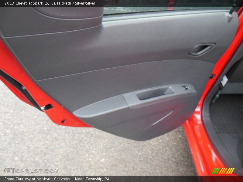 Salsa (Red) / Silver/Silver 2013 Chevrolet Spark LS