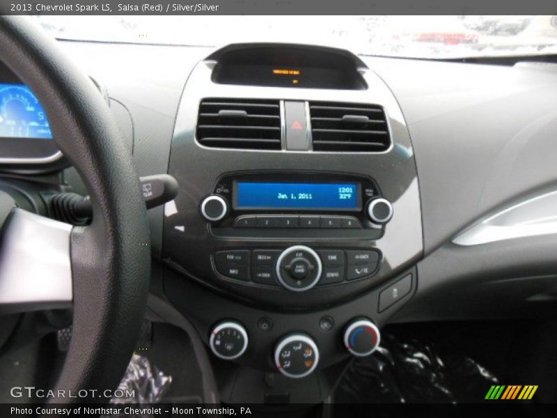 Salsa (Red) / Silver/Silver 2013 Chevrolet Spark LS