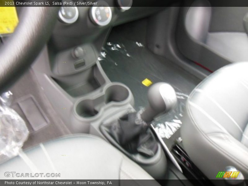 Salsa (Red) / Silver/Silver 2013 Chevrolet Spark LS