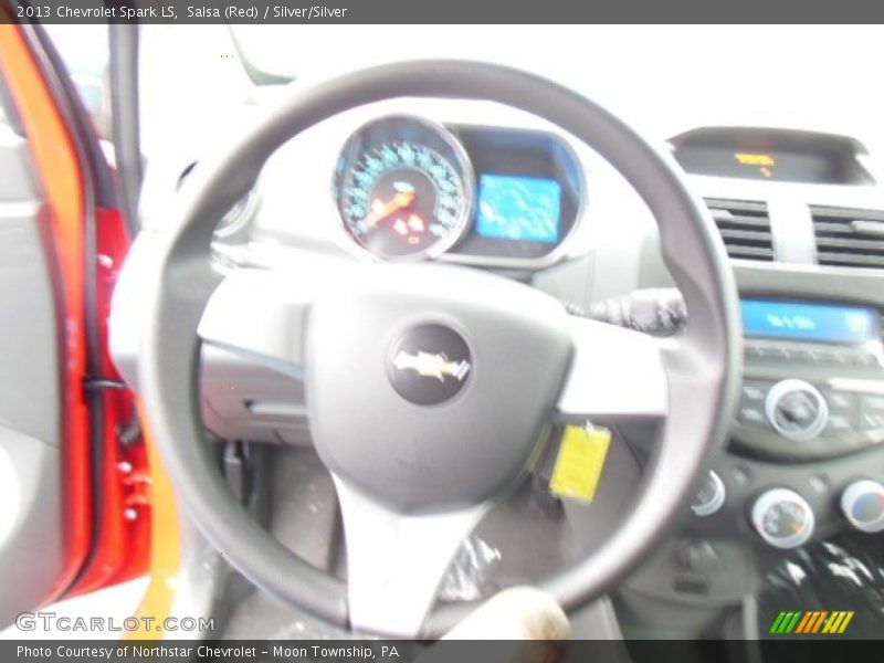 Salsa (Red) / Silver/Silver 2013 Chevrolet Spark LS