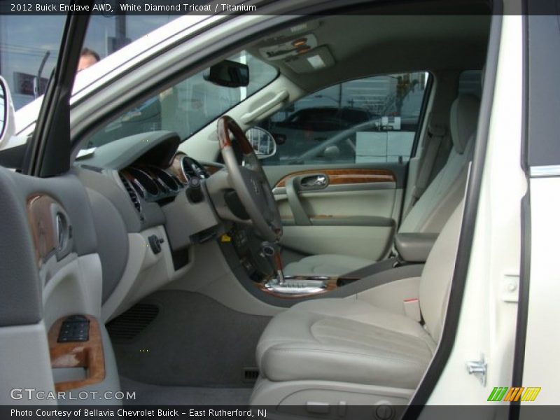 White Diamond Tricoat / Titanium 2012 Buick Enclave AWD