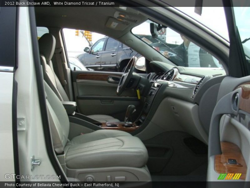White Diamond Tricoat / Titanium 2012 Buick Enclave AWD