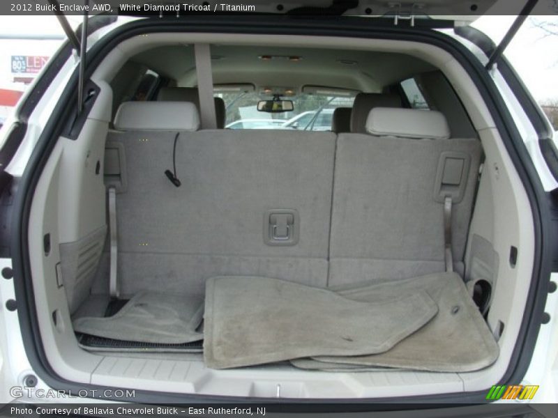 White Diamond Tricoat / Titanium 2012 Buick Enclave AWD