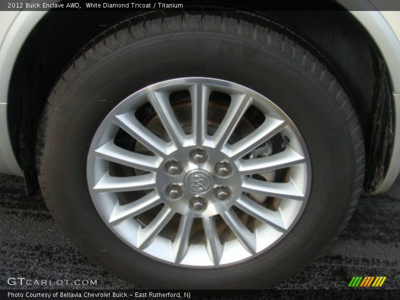 White Diamond Tricoat / Titanium 2012 Buick Enclave AWD