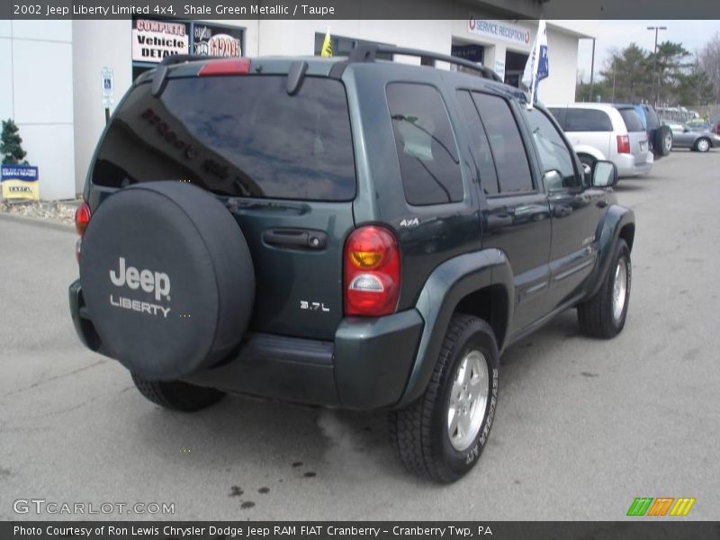 Shale Green Metallic / Taupe 2002 Jeep Liberty Limited 4x4