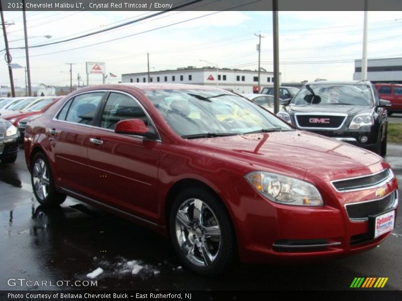 Crystal Red Tintcoat / Ebony 2012 Chevrolet Malibu LT