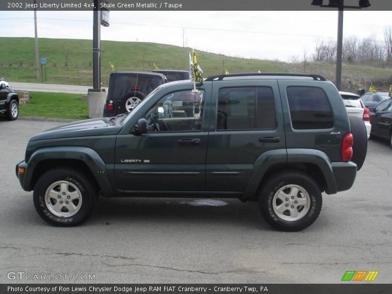 Shale Green Metallic / Taupe 2002 Jeep Liberty Limited 4x4