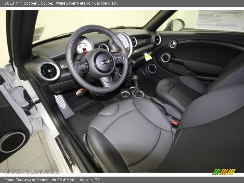 White Silver Metallic / Carbon Black 2013 Mini Cooper S Coupe