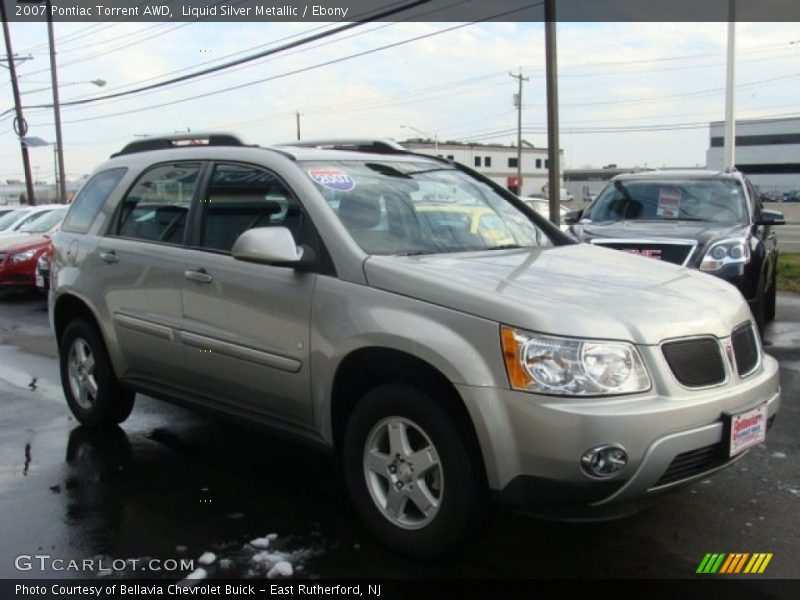 Liquid Silver Metallic / Ebony 2007 Pontiac Torrent AWD