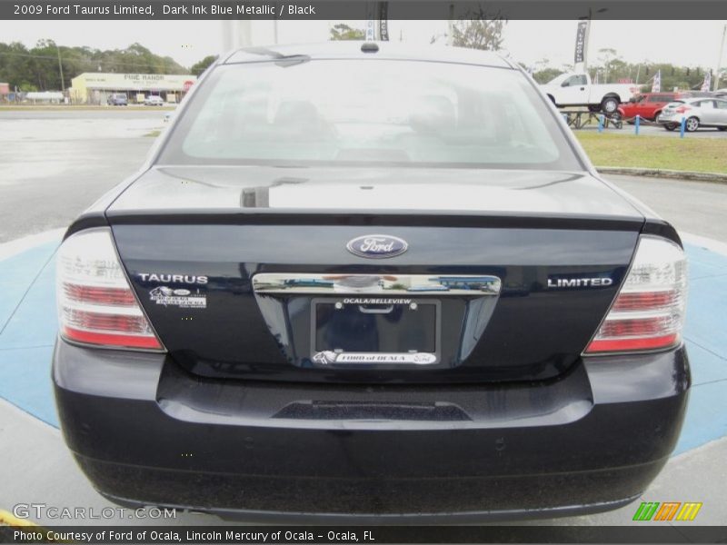 Dark Ink Blue Metallic / Black 2009 Ford Taurus Limited