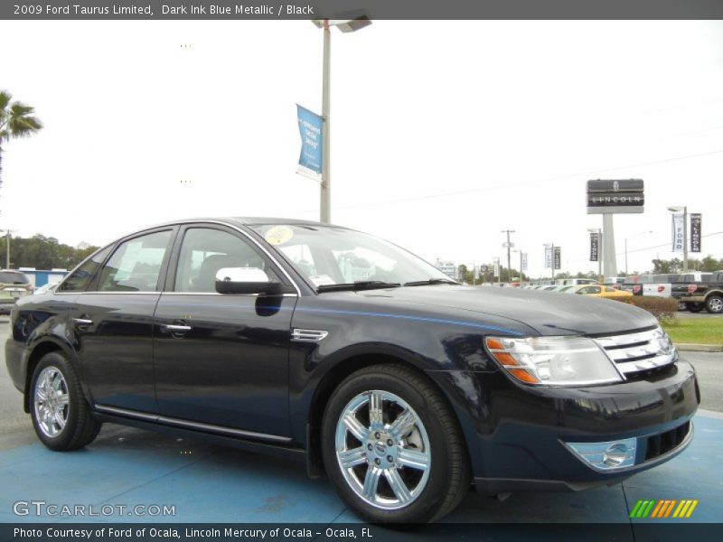 Dark Ink Blue Metallic / Black 2009 Ford Taurus Limited