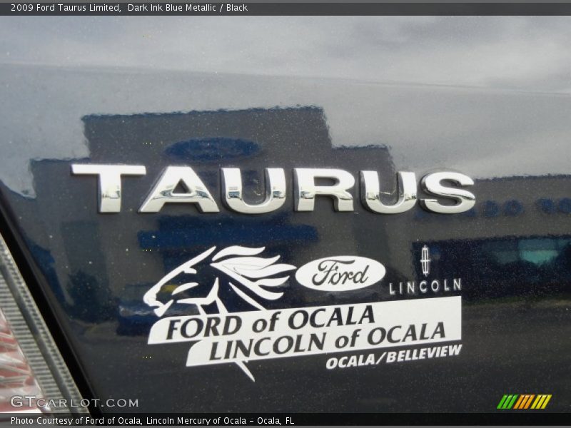 Dark Ink Blue Metallic / Black 2009 Ford Taurus Limited