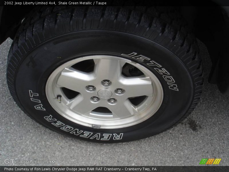Shale Green Metallic / Taupe 2002 Jeep Liberty Limited 4x4