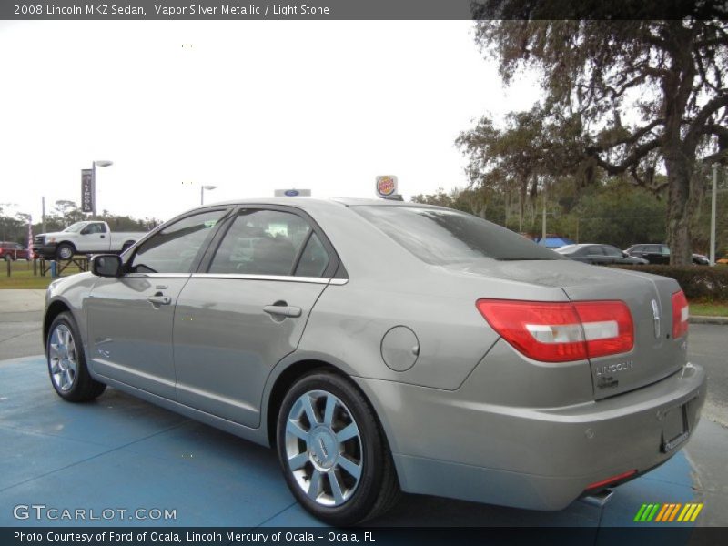 Vapor Silver Metallic / Light Stone 2008 Lincoln MKZ Sedan