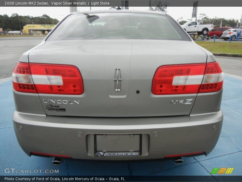 Vapor Silver Metallic / Light Stone 2008 Lincoln MKZ Sedan