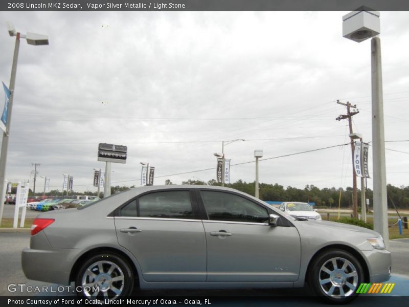 Vapor Silver Metallic / Light Stone 2008 Lincoln MKZ Sedan
