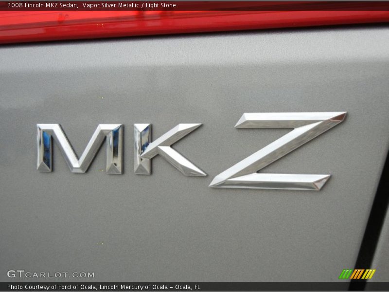Vapor Silver Metallic / Light Stone 2008 Lincoln MKZ Sedan
