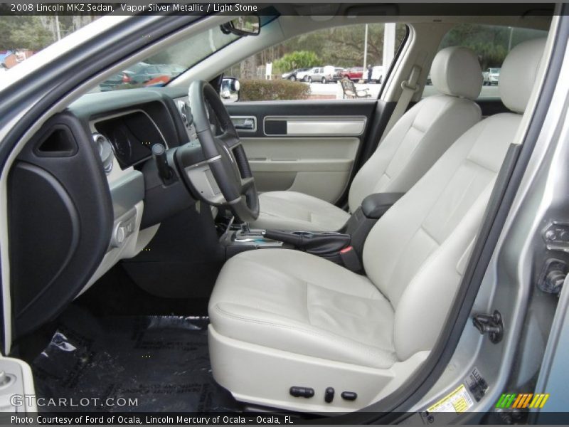 Vapor Silver Metallic / Light Stone 2008 Lincoln MKZ Sedan