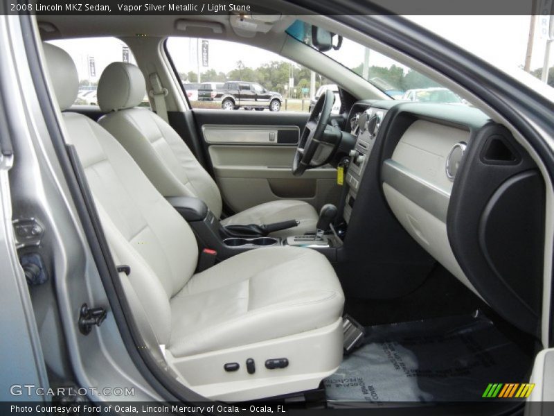 Vapor Silver Metallic / Light Stone 2008 Lincoln MKZ Sedan
