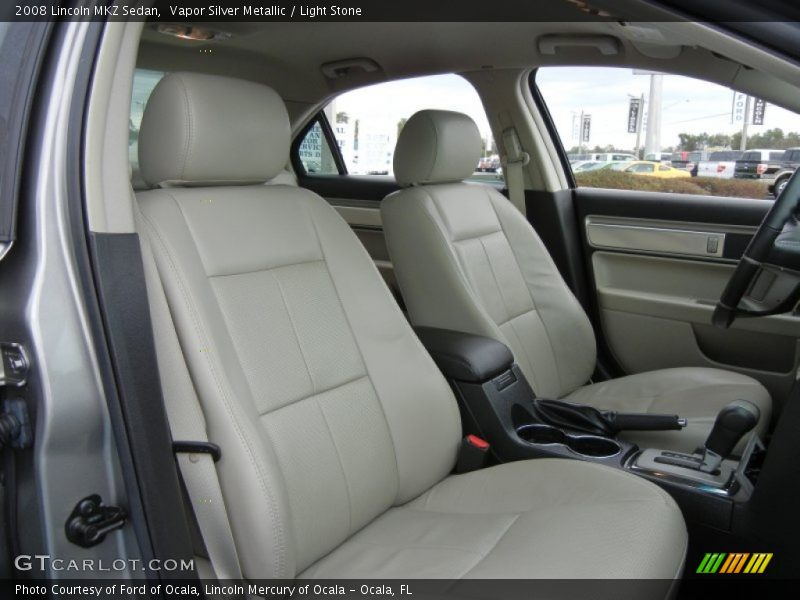 Vapor Silver Metallic / Light Stone 2008 Lincoln MKZ Sedan