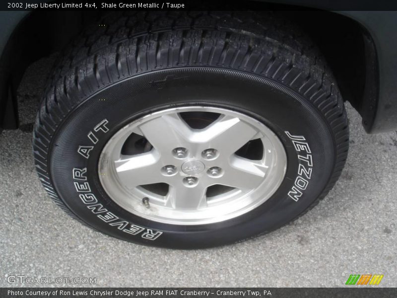 Shale Green Metallic / Taupe 2002 Jeep Liberty Limited 4x4
