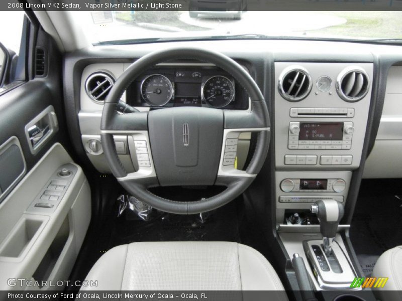 Vapor Silver Metallic / Light Stone 2008 Lincoln MKZ Sedan