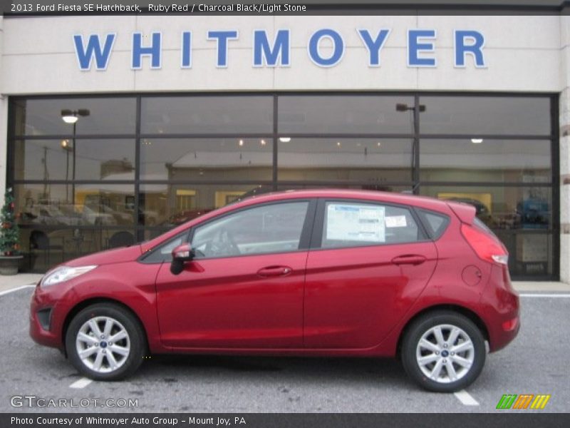 Ruby Red / Charcoal Black/Light Stone 2013 Ford Fiesta SE Hatchback